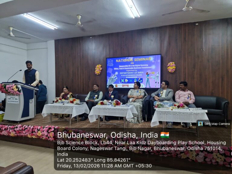 IMBA Department, BJB Autonomous College Hosts National Seminar on Responsible AI in the Digital Economy